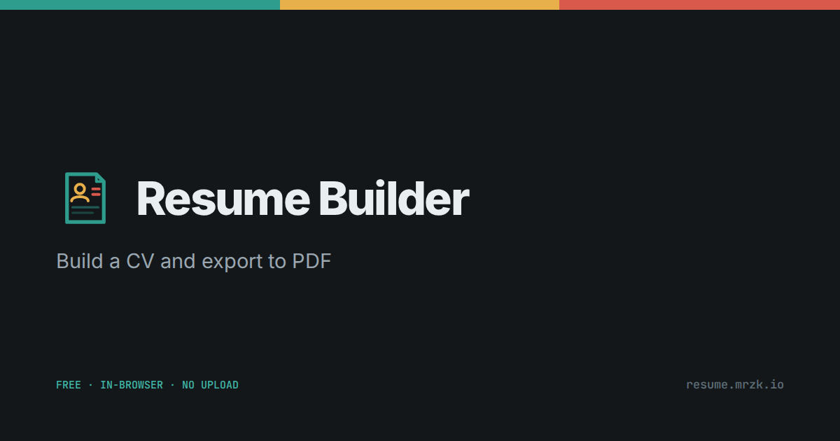 Resume Builder
